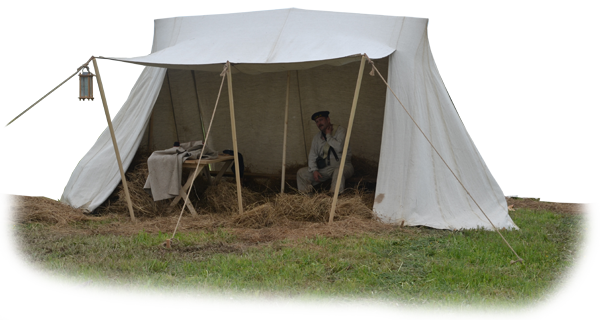 Историческая военная палатка